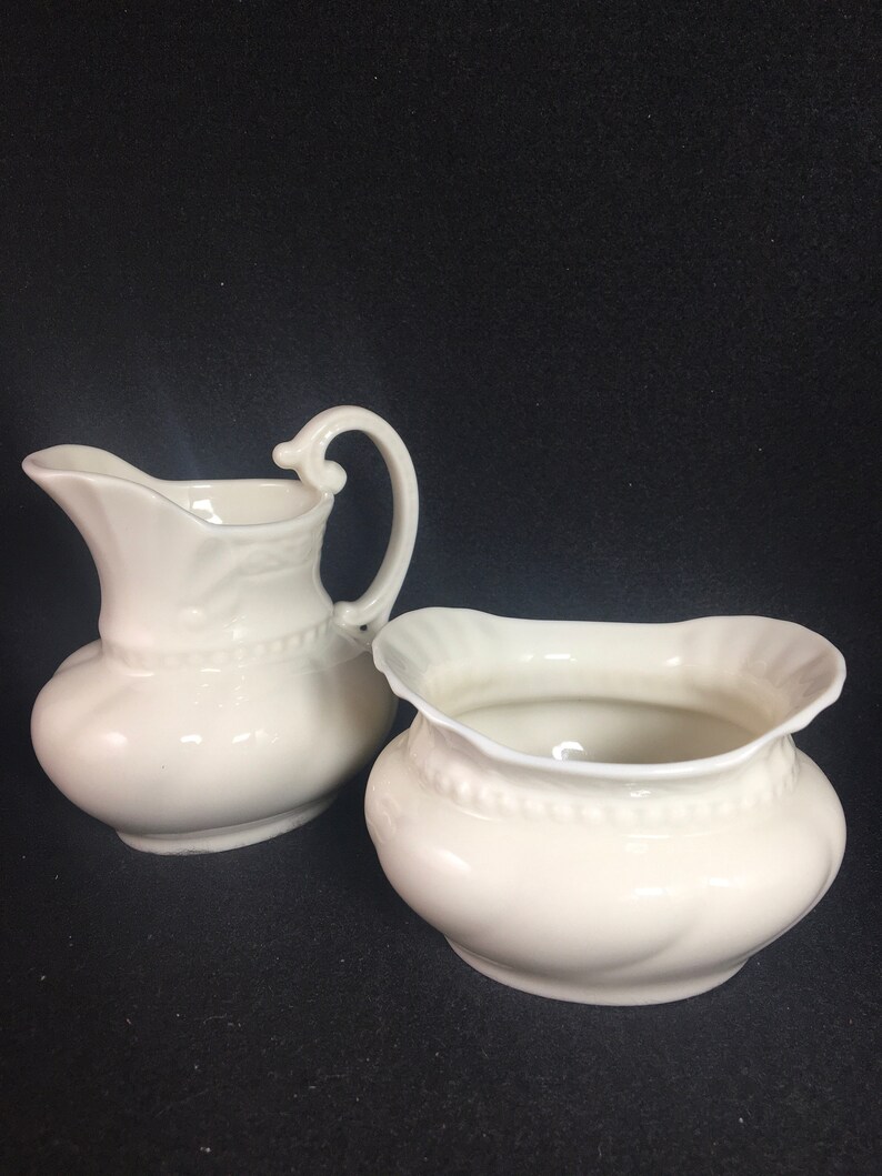 Lenox Open Sugar and Creamer Colonial Collection Holiday Table Etsy