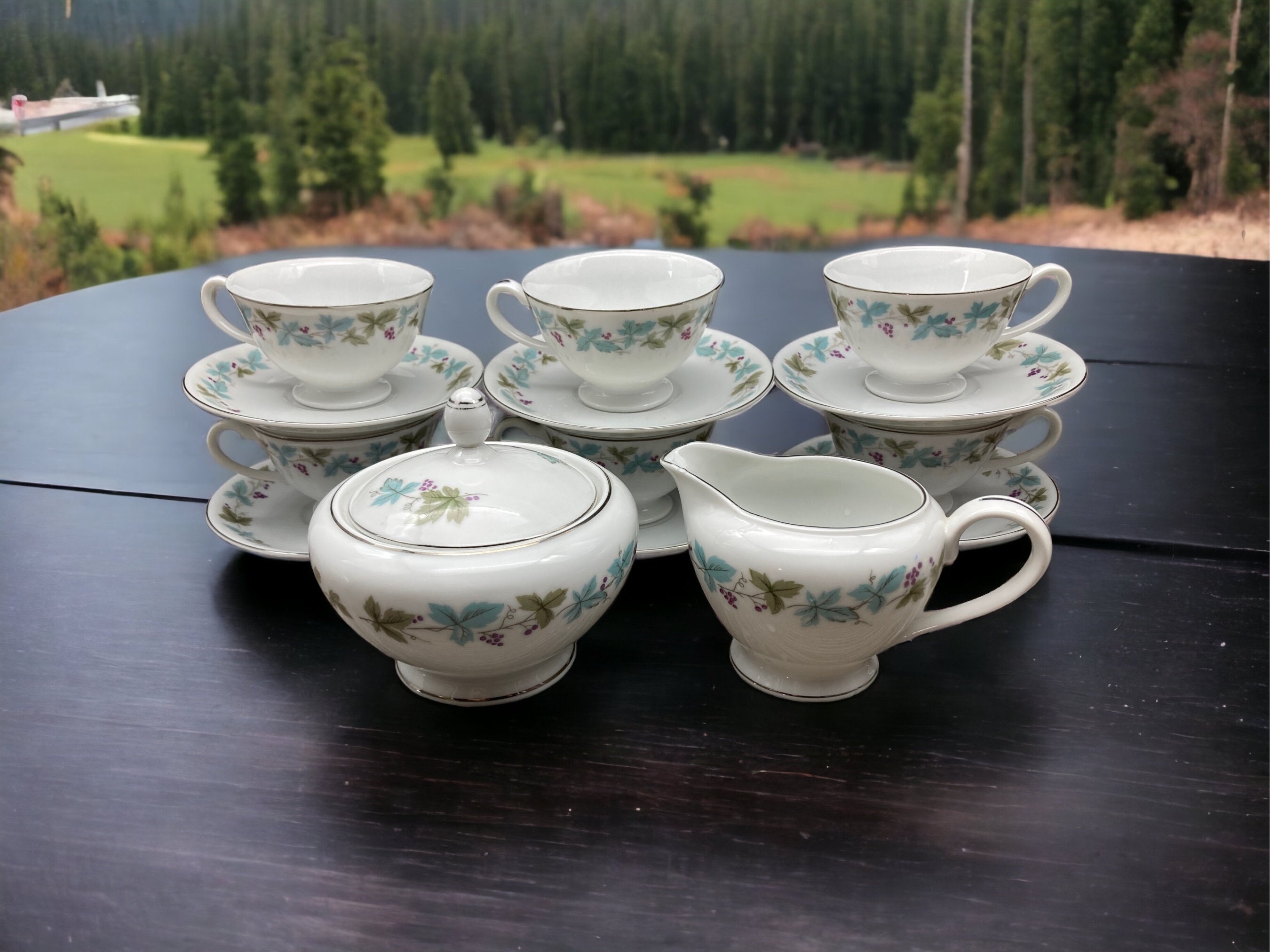 1960年代 limited <tea time> Vintage Early 20th Chinoiserie 'Tea