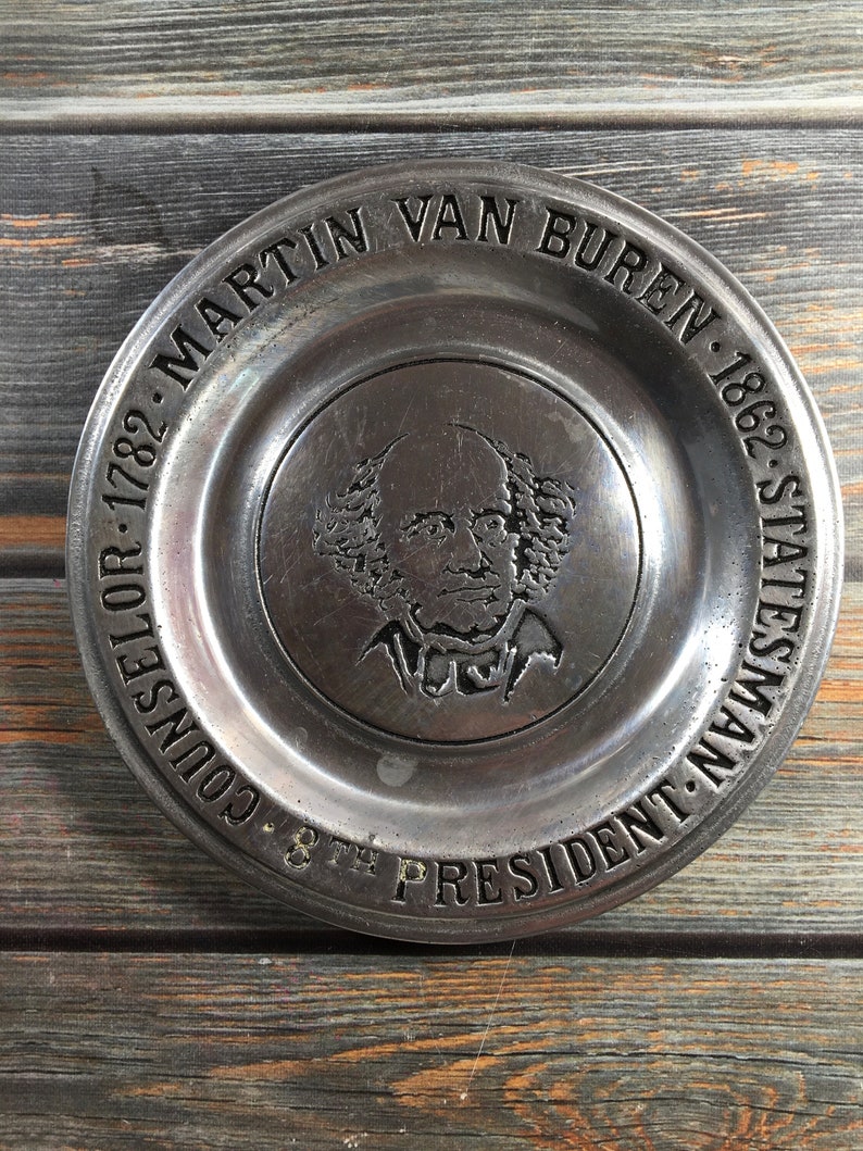 1972 Wilton Pewter Collectible Presidential Plates Limited Etsy