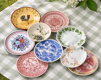 Vintage Trinket Dish Collection YOU CHOOSE! Floral / Chinoiserie / Denmark Vanity Ring Dish