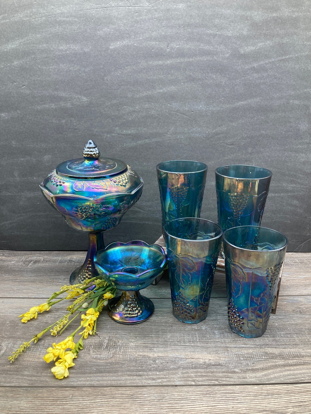 アメリカ製 WEISS ヴィンテージブローチ Carnival Glass アメリカ製 WEISS ヴィンテージブローチ Carnival Glass