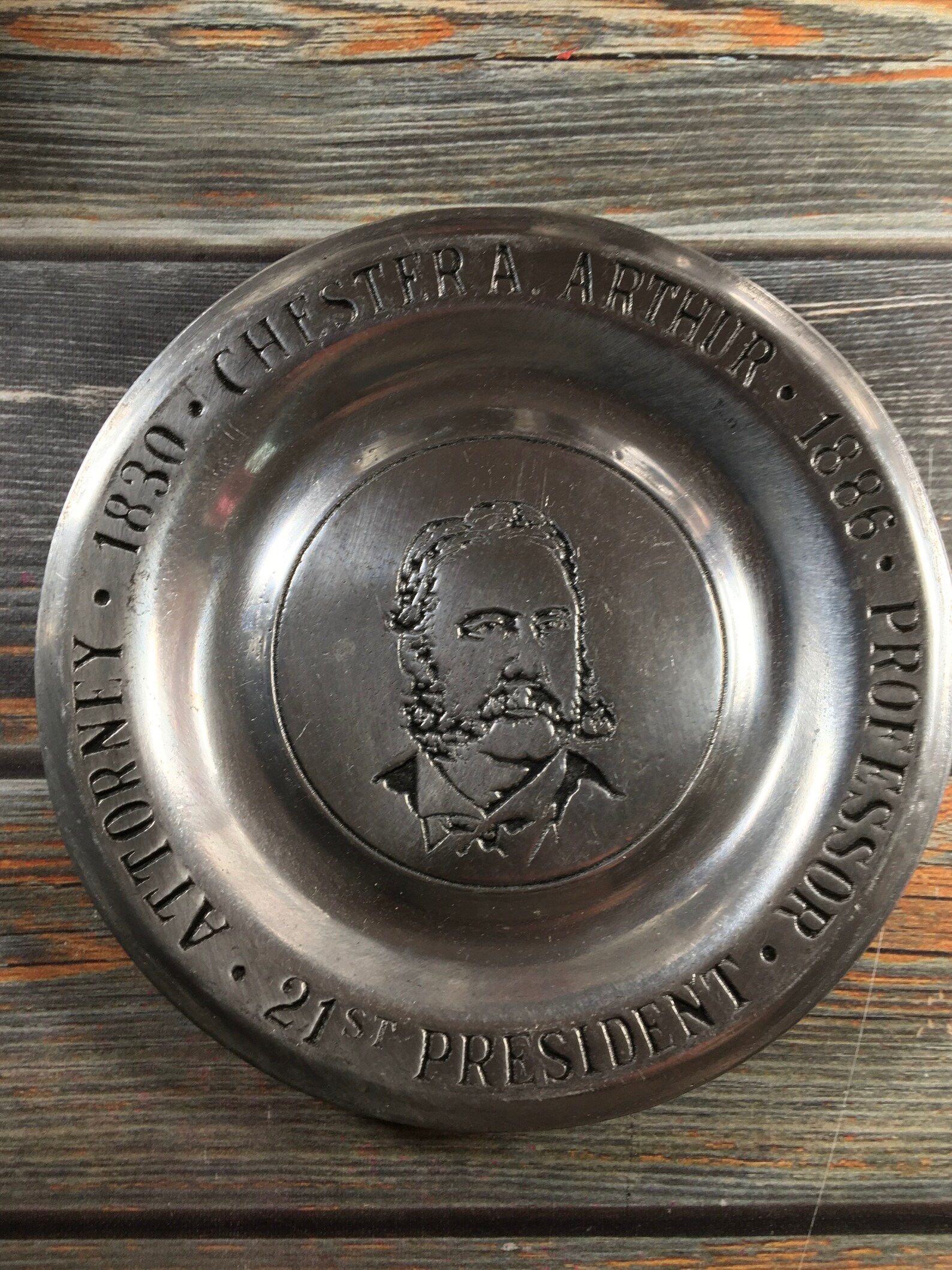 1972 Wilton Pewter Collectible Presidential Plates Limited Etsy
