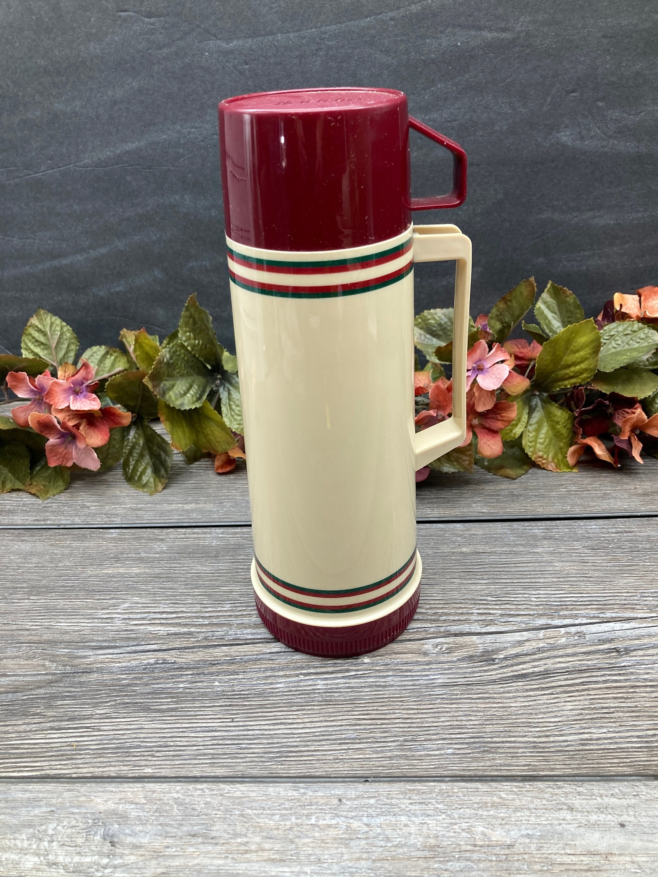 Vintage Aladdin Coffee Thermos 32 oz. Pint Vacuum Bottle With Lid/cup 