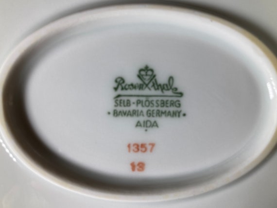 1950s Rosenthal Orchid China: Bavaria Gold Rim Serving Pieces - Etsy