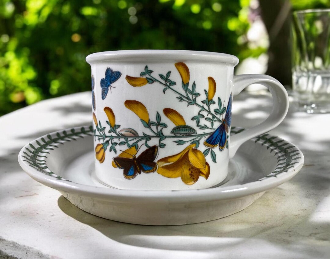 1972 BOTANIC GARDEN By PORTMEIRION 8 Ounce Cup Saucer tea Coffee 1972-botanic-garden-by-portmeirion-8-ounce-cup-saucer-tea-coffee