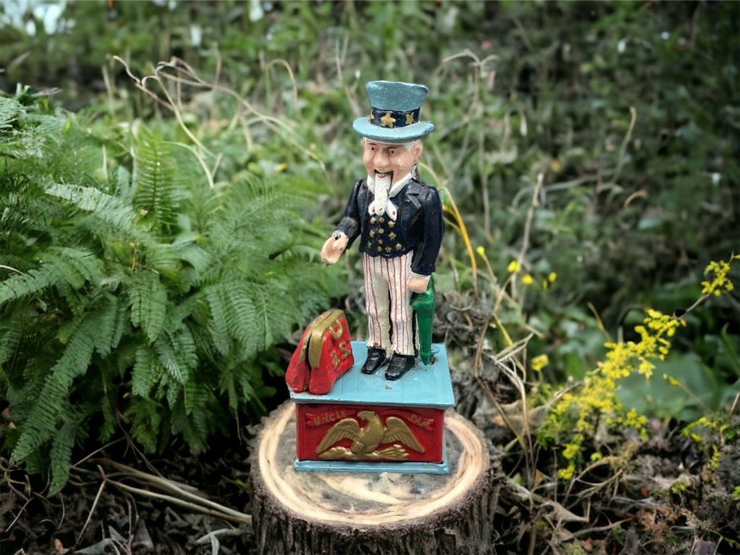 Antique Reproduction Collectible Cast Iron Mechanical Bank - Etsy