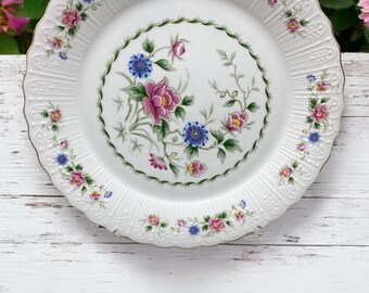 *old arabia ❀ ローズ＆グリーンエッジ cake plate set old arabia ❀ ローズ＆グリーンエッジ cake plate set