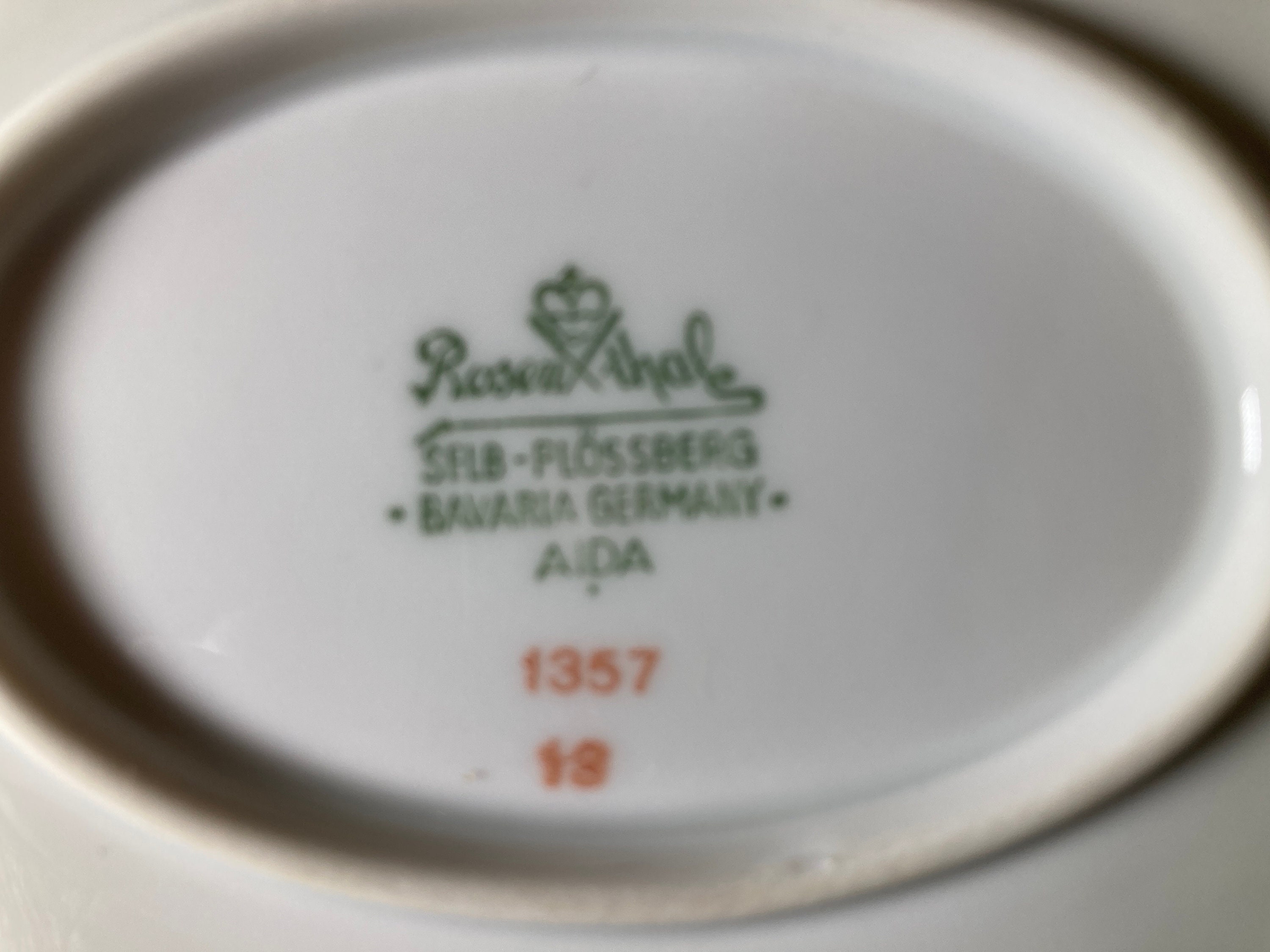 1950s Rosenthal Orchid China: Bavaria Platter or Covered Serving