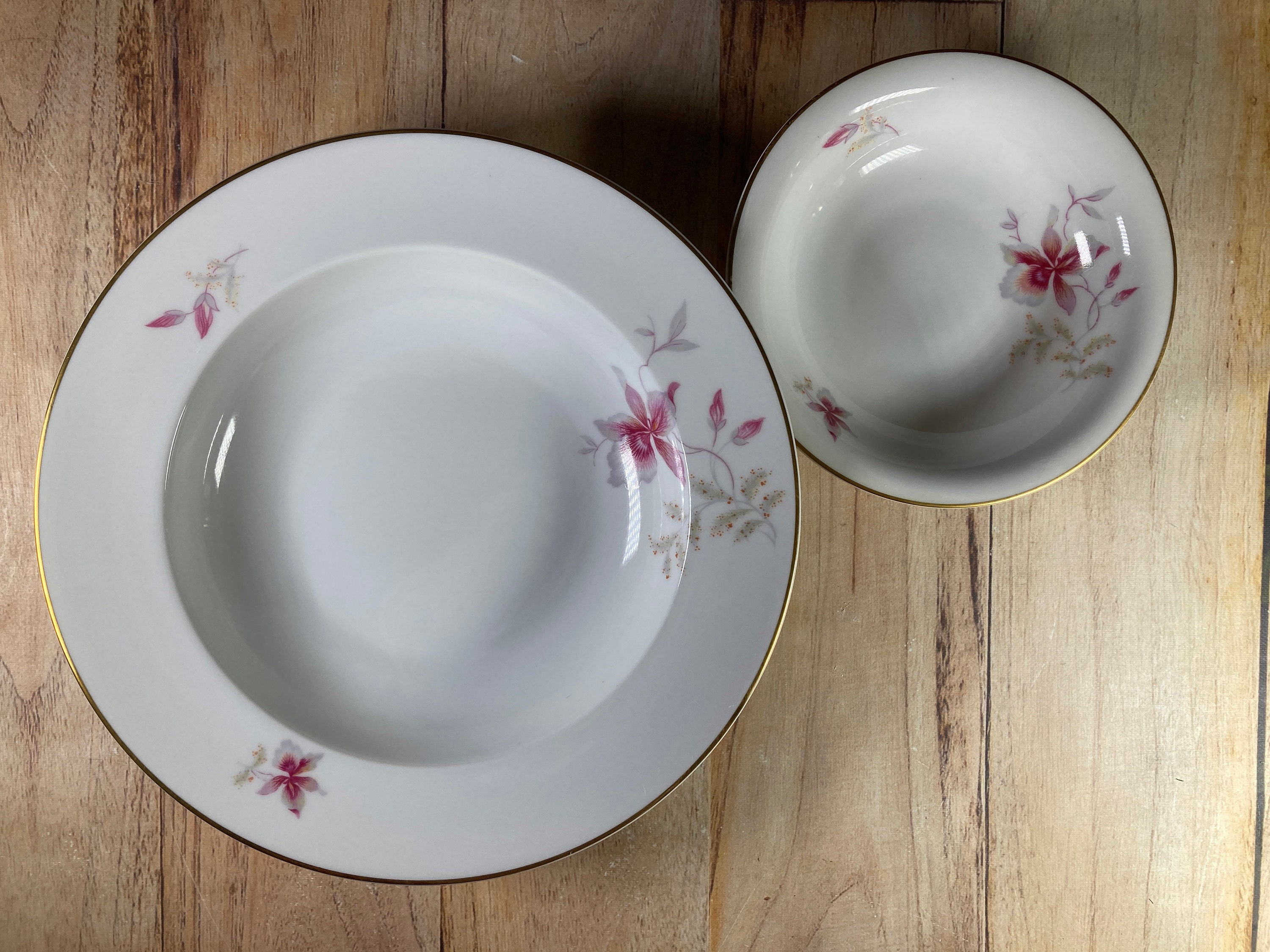 RARE 1950s Rosenthal Selb-plossberg China #1357 ~orchid