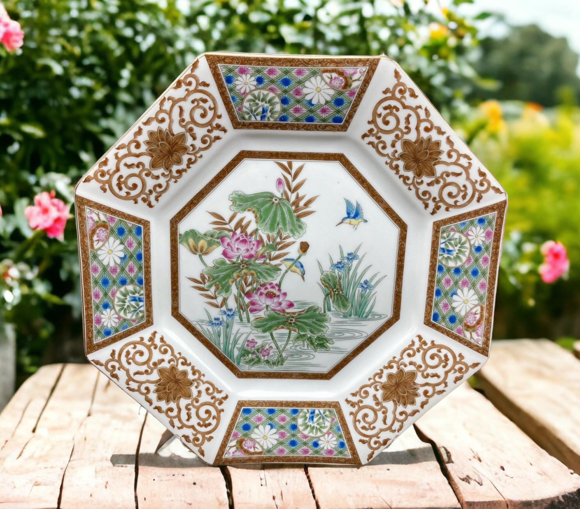 石川隆児 Flower rim Plate Kan-nyu and White 石川隆児 さん フラワーリムプレート白 2枚 新品未使用 石川隆児 さん