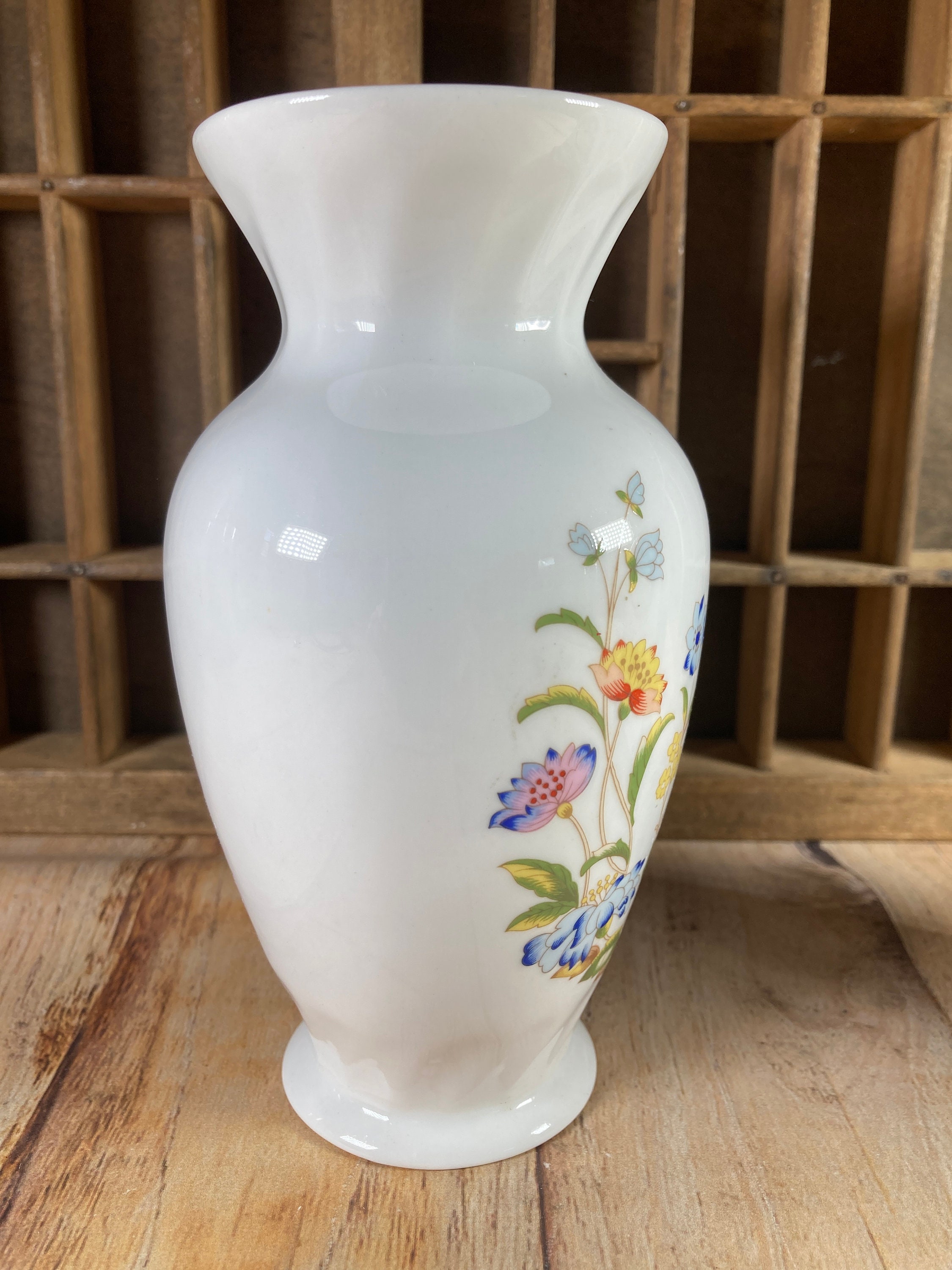 Aynsley Bone China Clock or Vase: Pembroke & Cottage Garden Decor