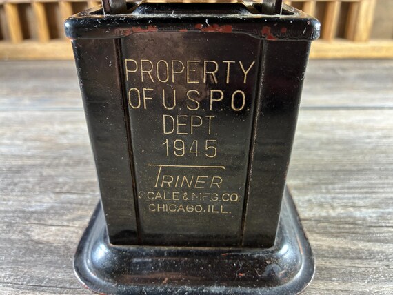 ヴィンテージ 1945年製 Triner Air Mail 郵便スケール：素朴なオフィス 