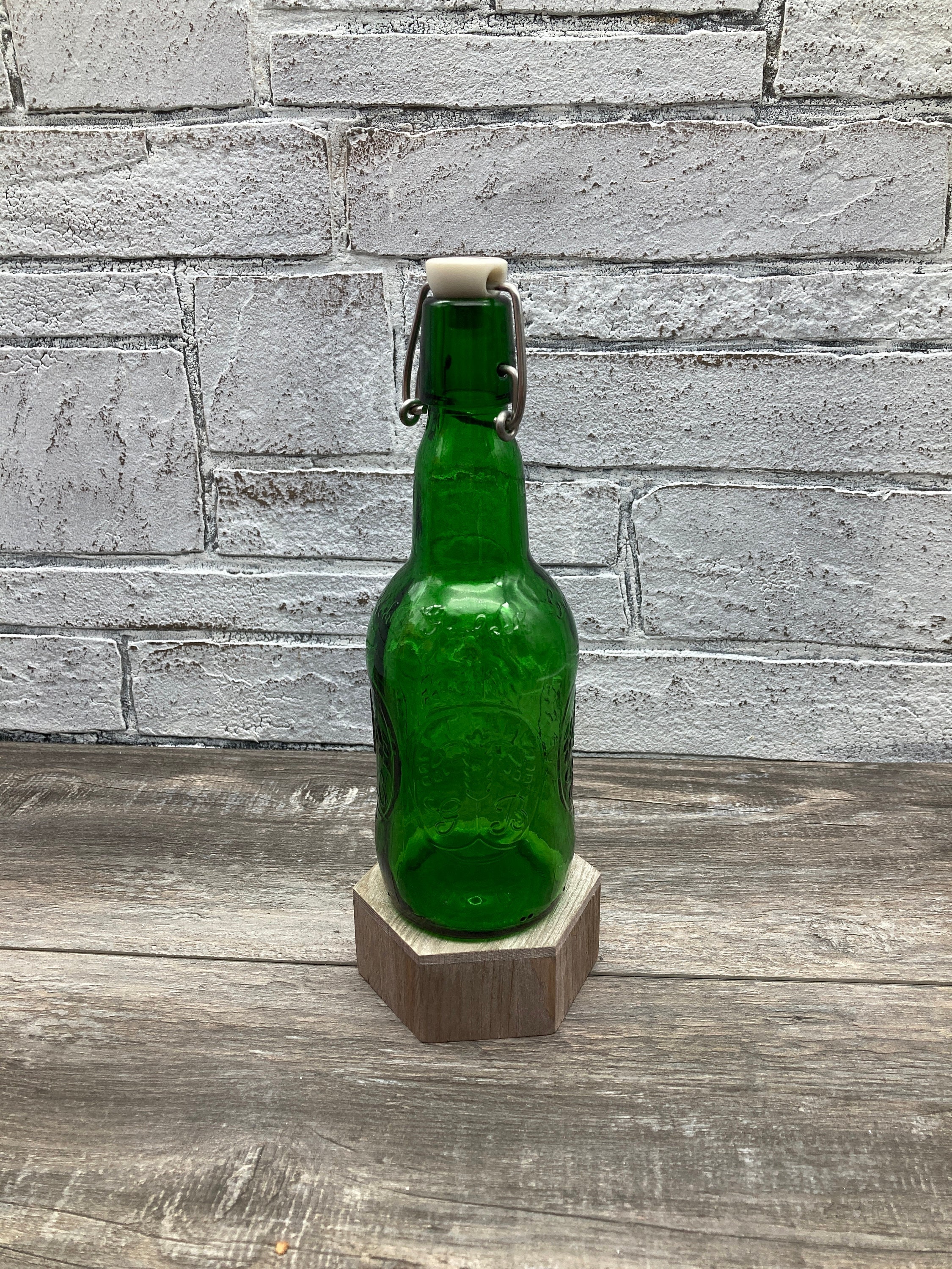 North Mountain Supply Clear 16 oz Glass Grolsch-Style Beer Bottles - With  Ceramic Swing Top Caps - Case of 12