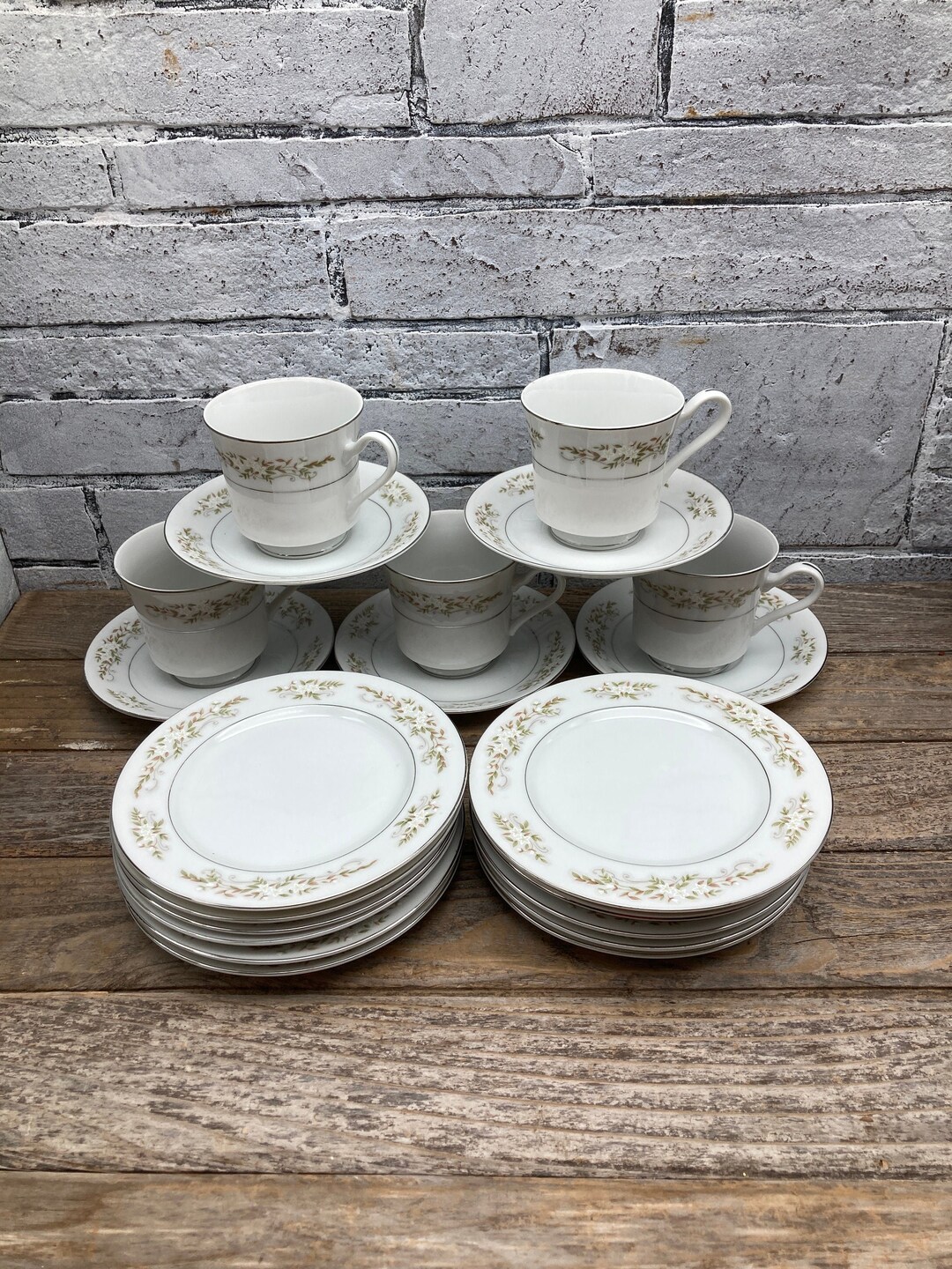 Vintage Springtime China: International Silver Company Cup, Saucer