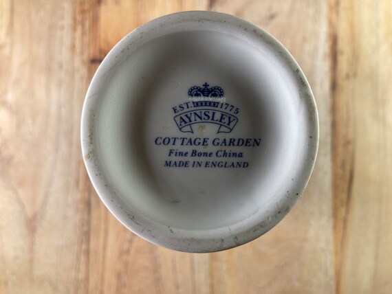 Aynsley Bone China Clock or Vase: Pembroke & Cottage Garden Decor