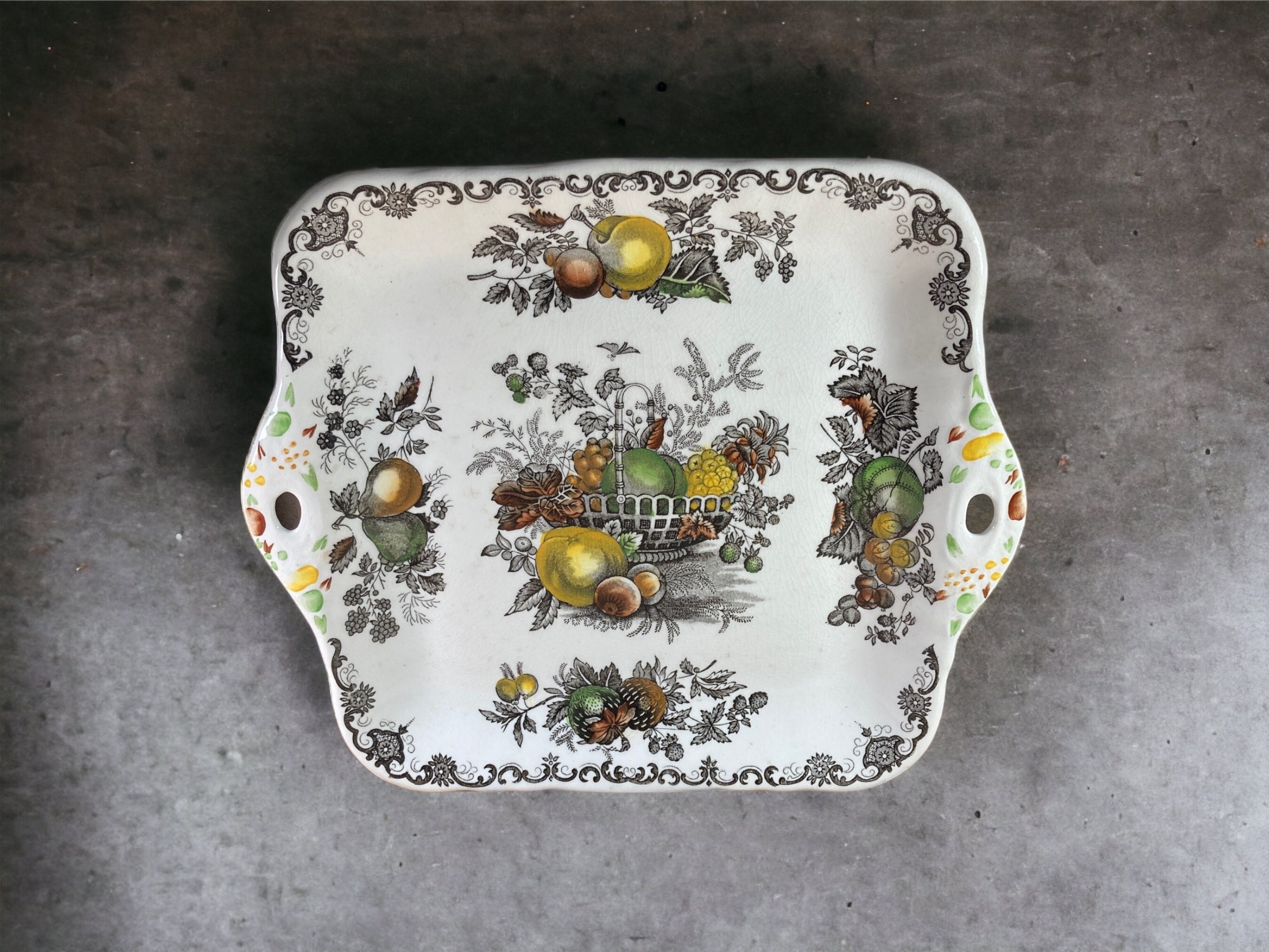 Masons Fruit Basket Plate - Etsy