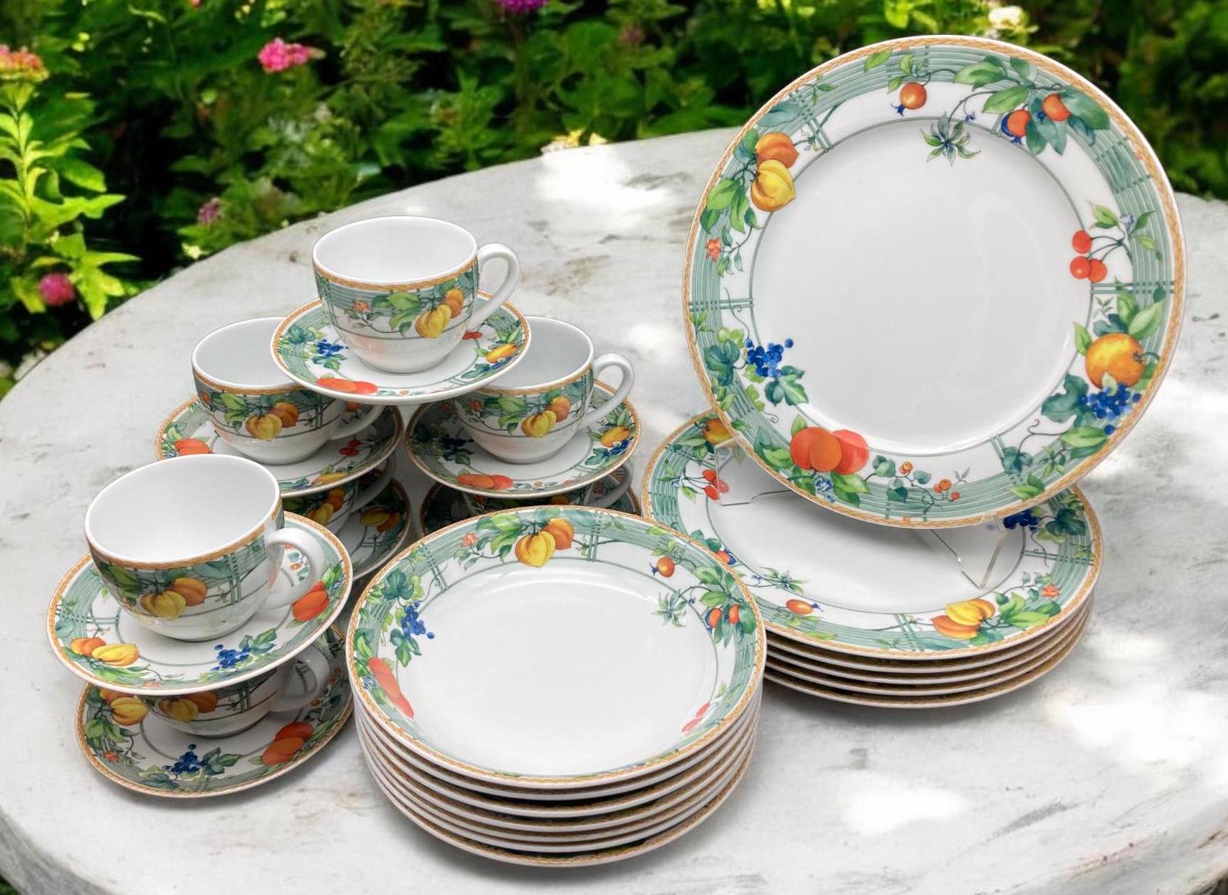 Wedgwood Eden Porcelain Dinnerware: Fruit Trellis Plates, Bowls