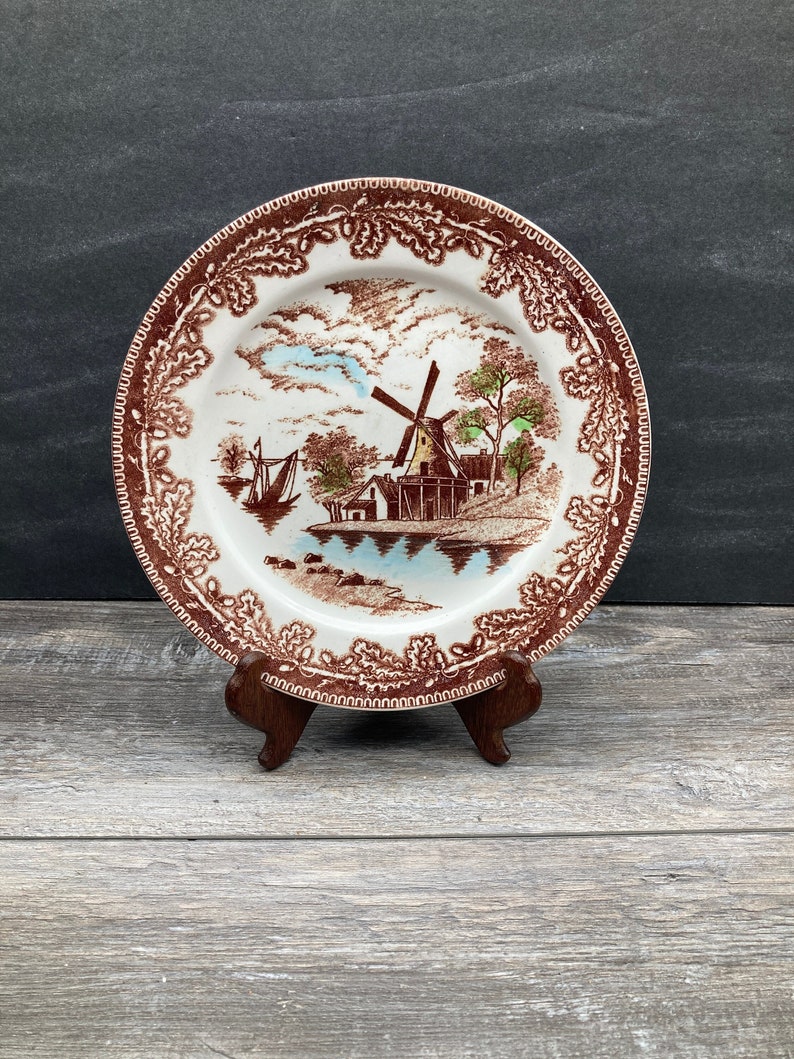 IRONSTONE Ware 8.75 Plate Made in Japan windmill and Etsy
