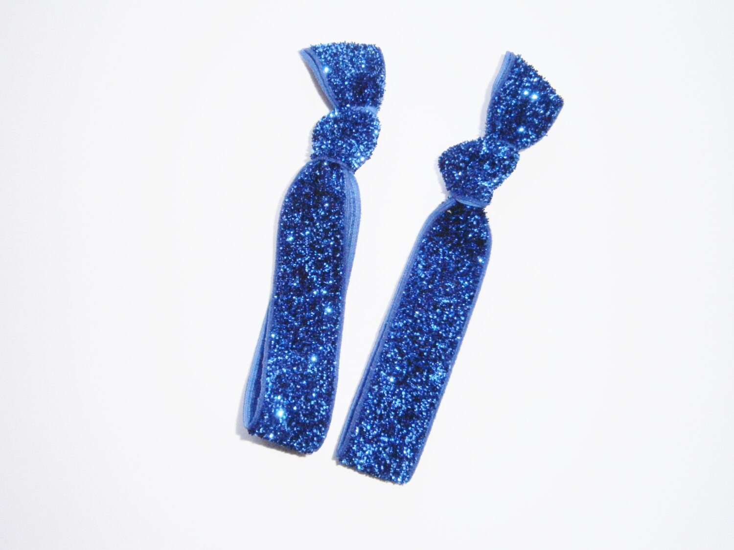 6. Glitter Hair Ties in Royal Blue - wide 7