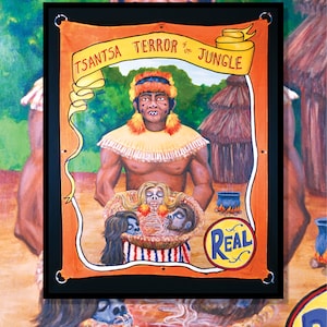 Tsantsa Terror of the Jungle Sideshow Banner Print 11 x 14