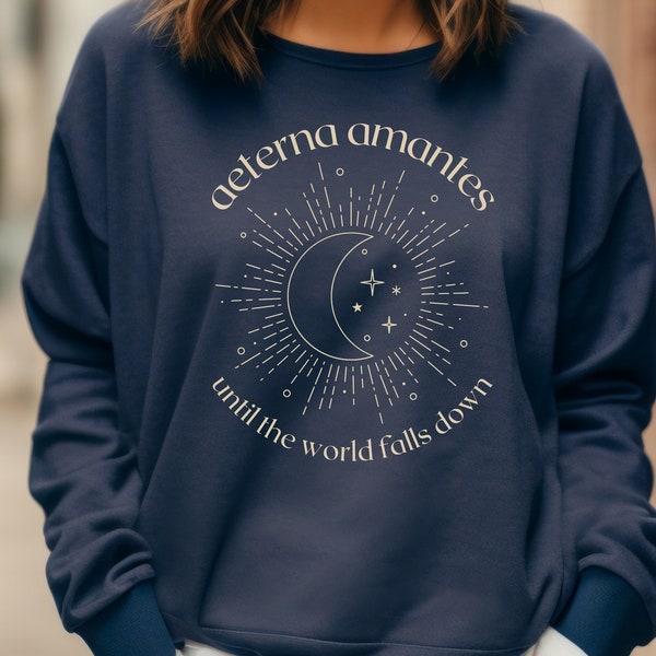 Astarion BG3 Sweatshirt | Aeterna Amantes Lovers Forever Baldur's Gate 3 Sweatshirt | Unisex Garment-Dyed Sweatshirt