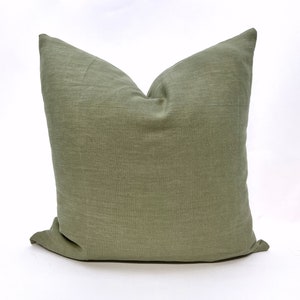 Sage green pillow cover