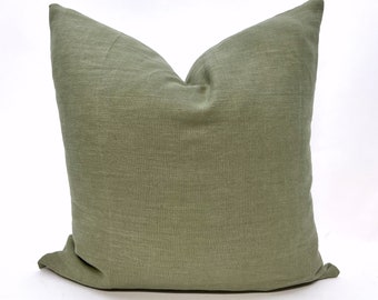 Sage green pillow cover