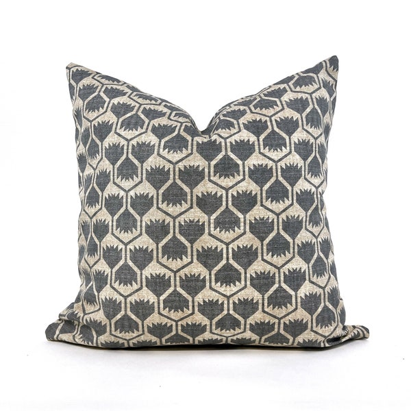 Dark Gray Pillow Etsy