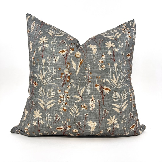 Gray and rust pillows online