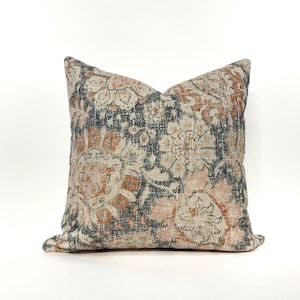 Terra cotta medallion pillow cover