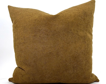 Caramel brown woven pillow cover, carmel pillow, boucle pillow, copper pillow