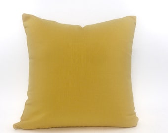 Bright yellow outdoor pillow cover