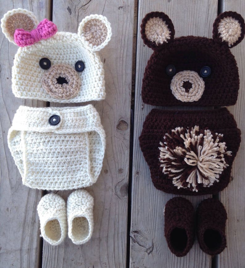 Baby Bear Outfit Newborn Outfit Crochet Baby Outfit Etsy