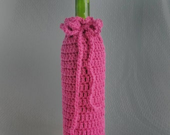 Borsa per bottiglia di vino rosa