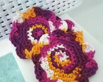 Flower Shaped Washcloth