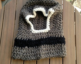 Brown Hooded Cowl for Toddler or Small Child