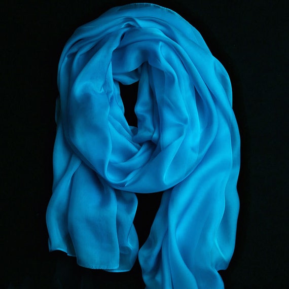 sky blue chiffon