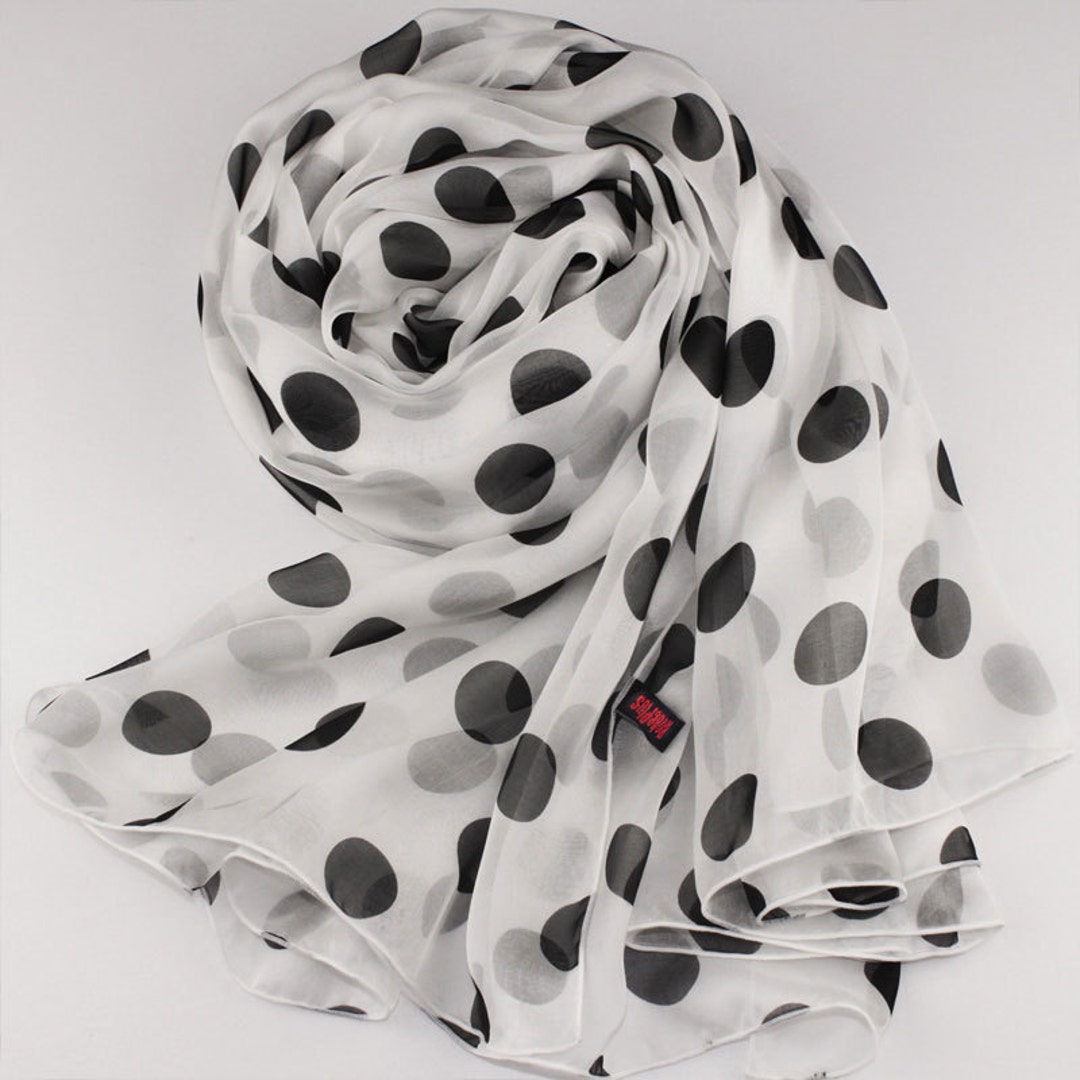 ◇DAKS◇ [Dax Scarf] White Flower Italian Pleated Scarf DCSC DAKS X WORLD LAND TRUST SILK SCARF - HOUSE CHECK