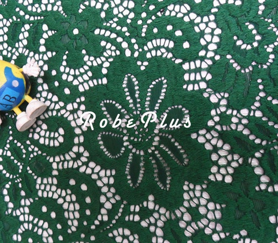 L58 Red lace fabric- White lace fabric- Black lace fabric-Premium Heavy Floral Lace Fabric Chemical Lace Fabric Green Lace fabric