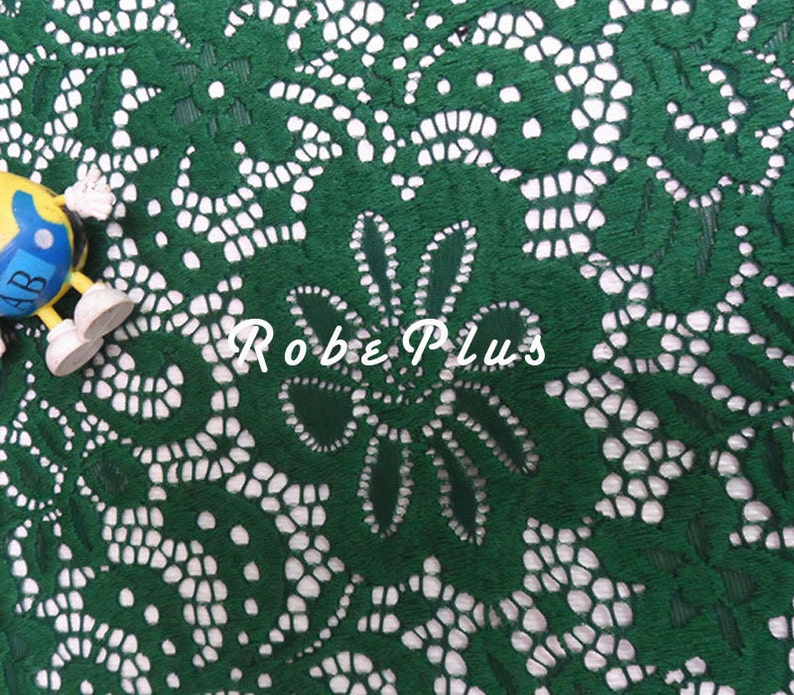 L58 Red lace fabric- White lace fabric- Black lace fabric-Premium Heavy Floral Lace Fabric Chemical Lace Fabric Green Lace fabric