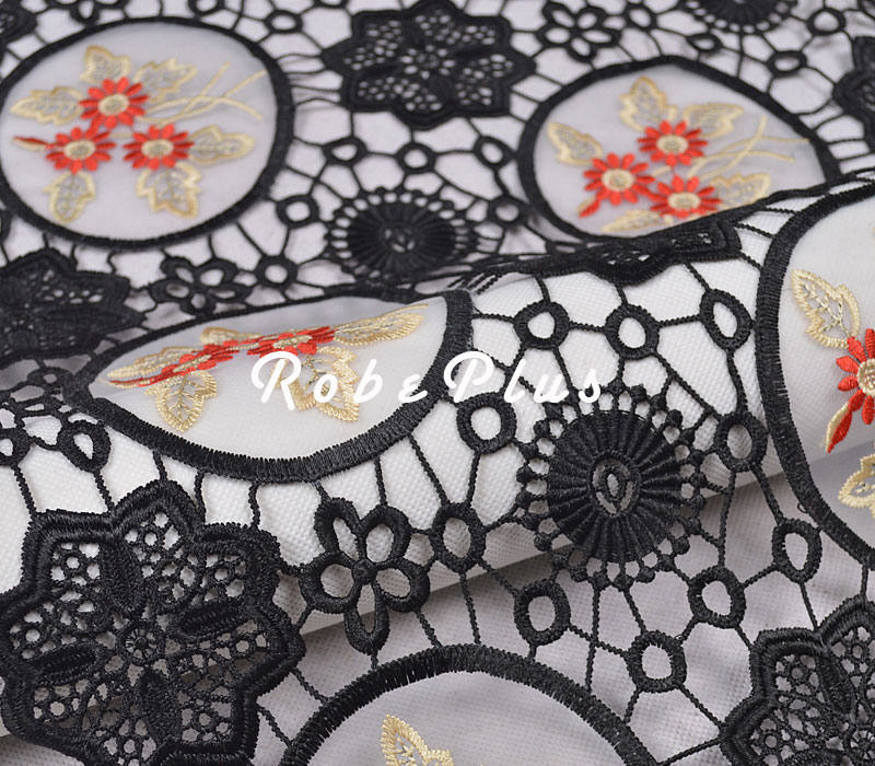 Tissu de dentelle noire - Floral chimique - noir Floral dentelle - noir brodé dentelle avec broderie organza-L300 Tissu de dentelle - noire - Floral chimique - dentelle noir Floral dentelle - noir brodé dentelle avec broderie organza-L300 98883e