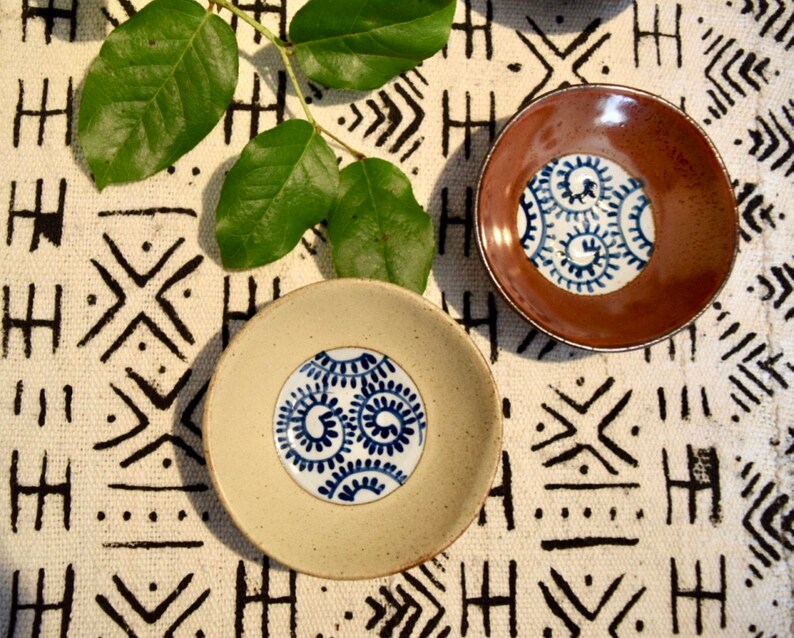set of 4 Small Ceramic Dishes