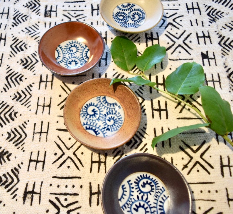set of 4 Small Ceramic Dishes