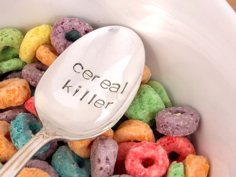 christmas gifts for husband, gift for him, cereal killer spoon, cereal killer, stocking stuffers for men, husband gift 