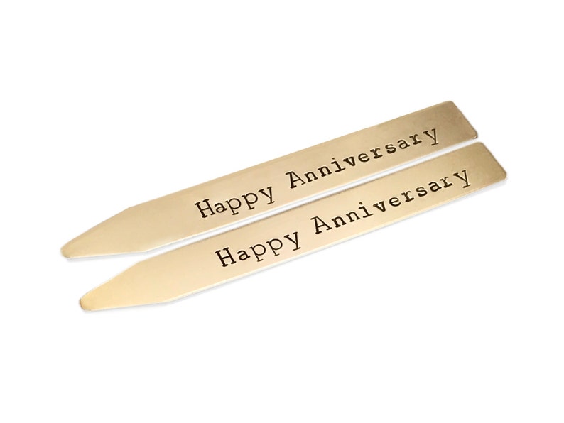 anniversary gifts for men gift for him gift ideas for husband gold collar stays custom collar stays gift ideas for men
