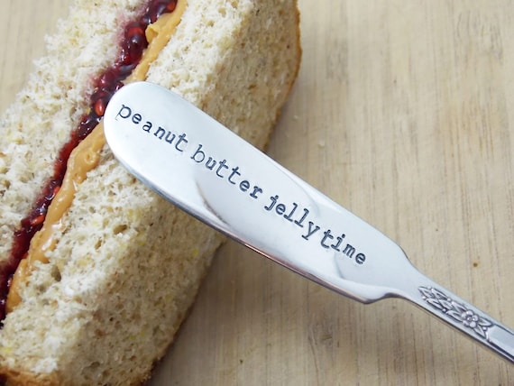 Peanut Butter Jelly Time Knife Hand Stamped Vintage Etsy