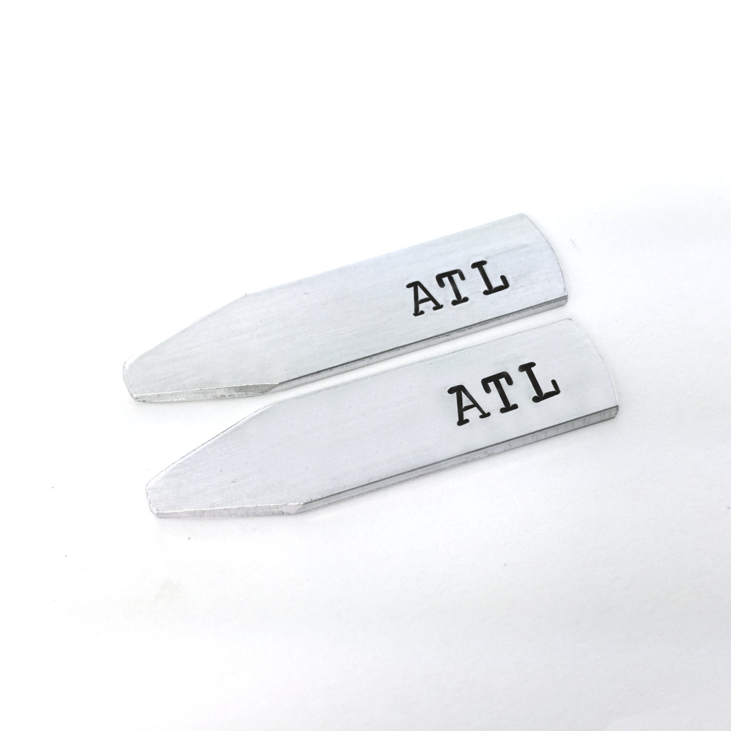 Metal Collar Stays Gift for Him Aluminum Collar Stays Metal Etsy UK