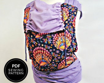 Adjustable Meh Dai Pattern - The Versa -  Cinching Bei Dai Baby Carrier Pattern - Digital PDF Sewing Pattern