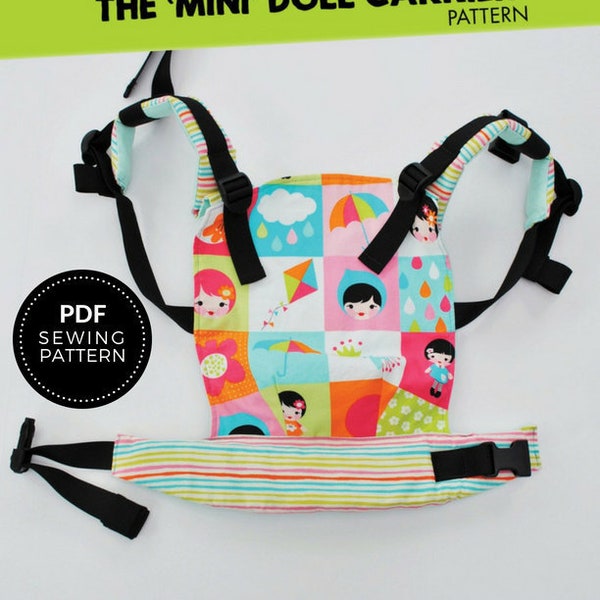 Modèle de porte-poupée - The Mini by Sew Toot - Modèle de couture PDF numérique