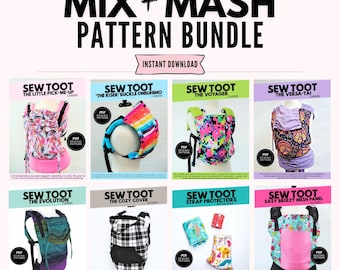 Baby Carrier Sewing Pattern Bundle: Mix & Mash DIY (PDF)